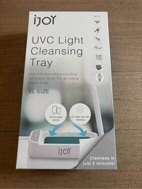 iJoy UVC Light Cleansing Tray XL - White